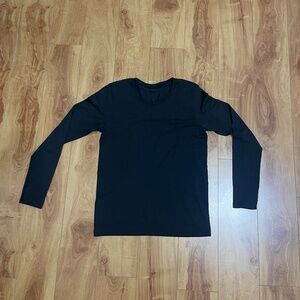 Lululemon Black Long Sleeve Knit Scoop Neck Shirt New Without Tags